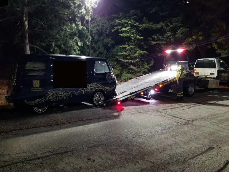 Lockport work Van Towing